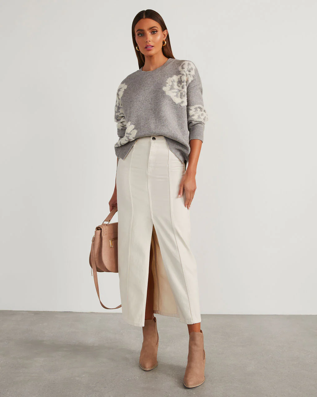 Copeland Floral Contrast Pullover Sweater - Image 10
