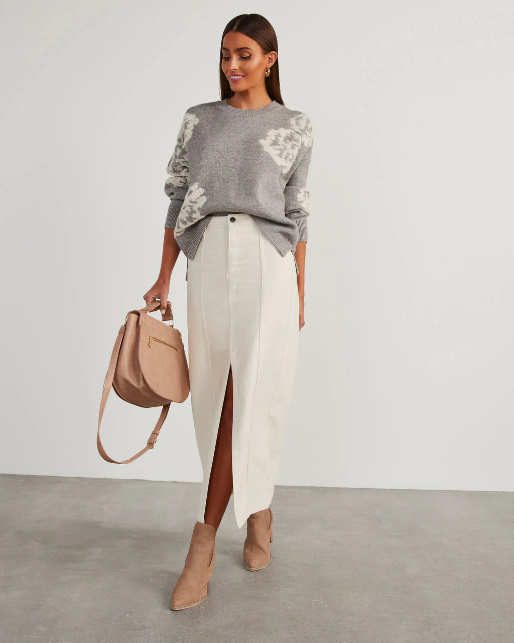 Copeland Floral Contrast Pullover Sweater - Image 5