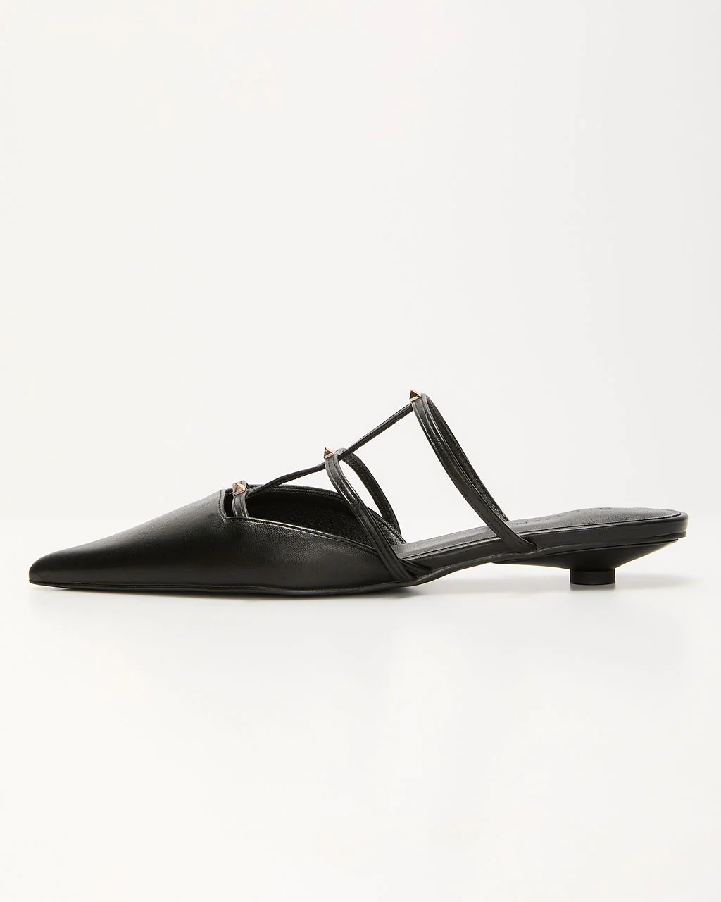 Corie Caged Leather Stud Flats - Image 2