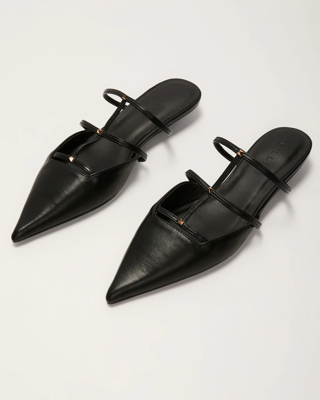 Corie Caged Leather Stud Flats - Image 3