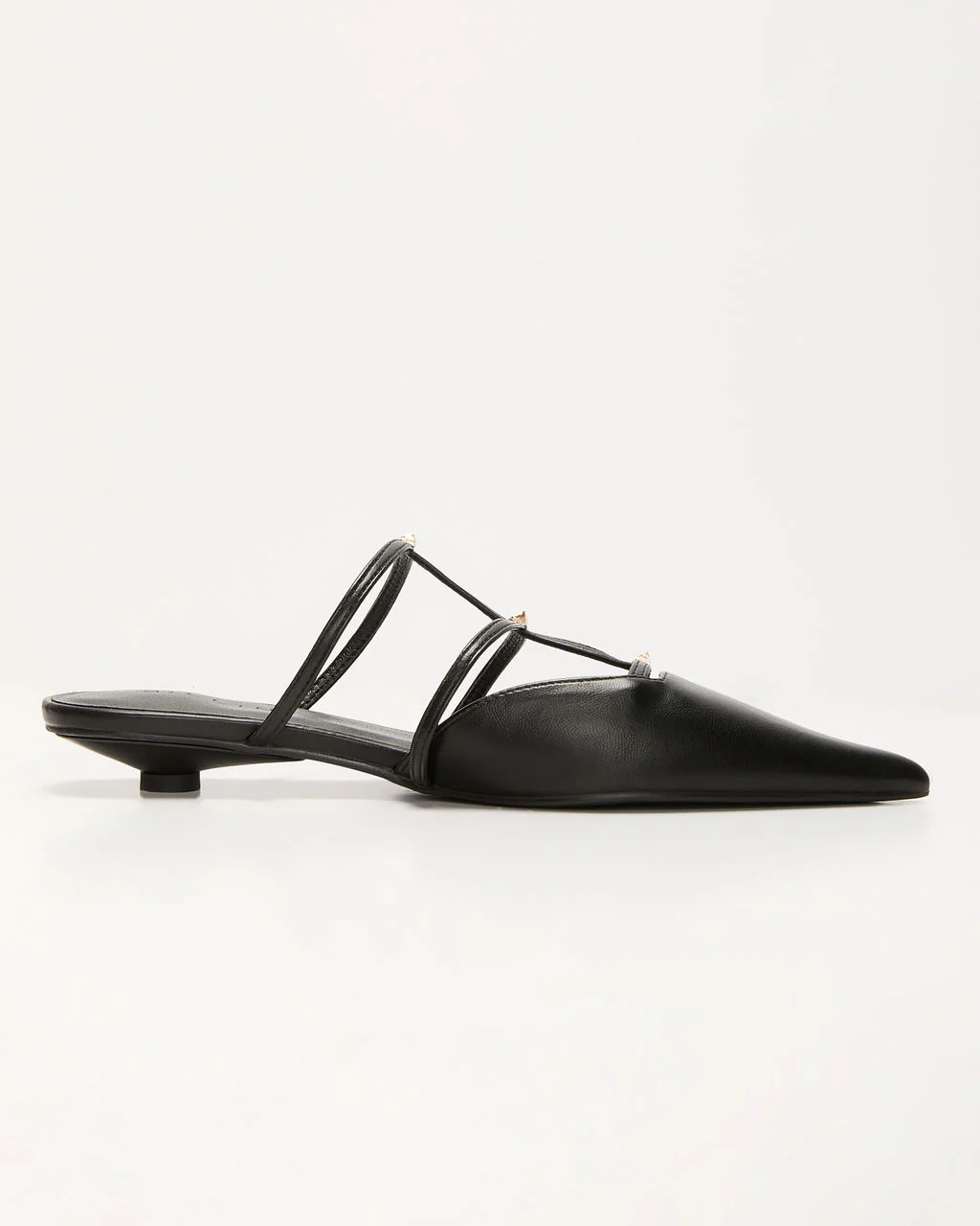 Corie Caged Leather Stud Flats - Image 6