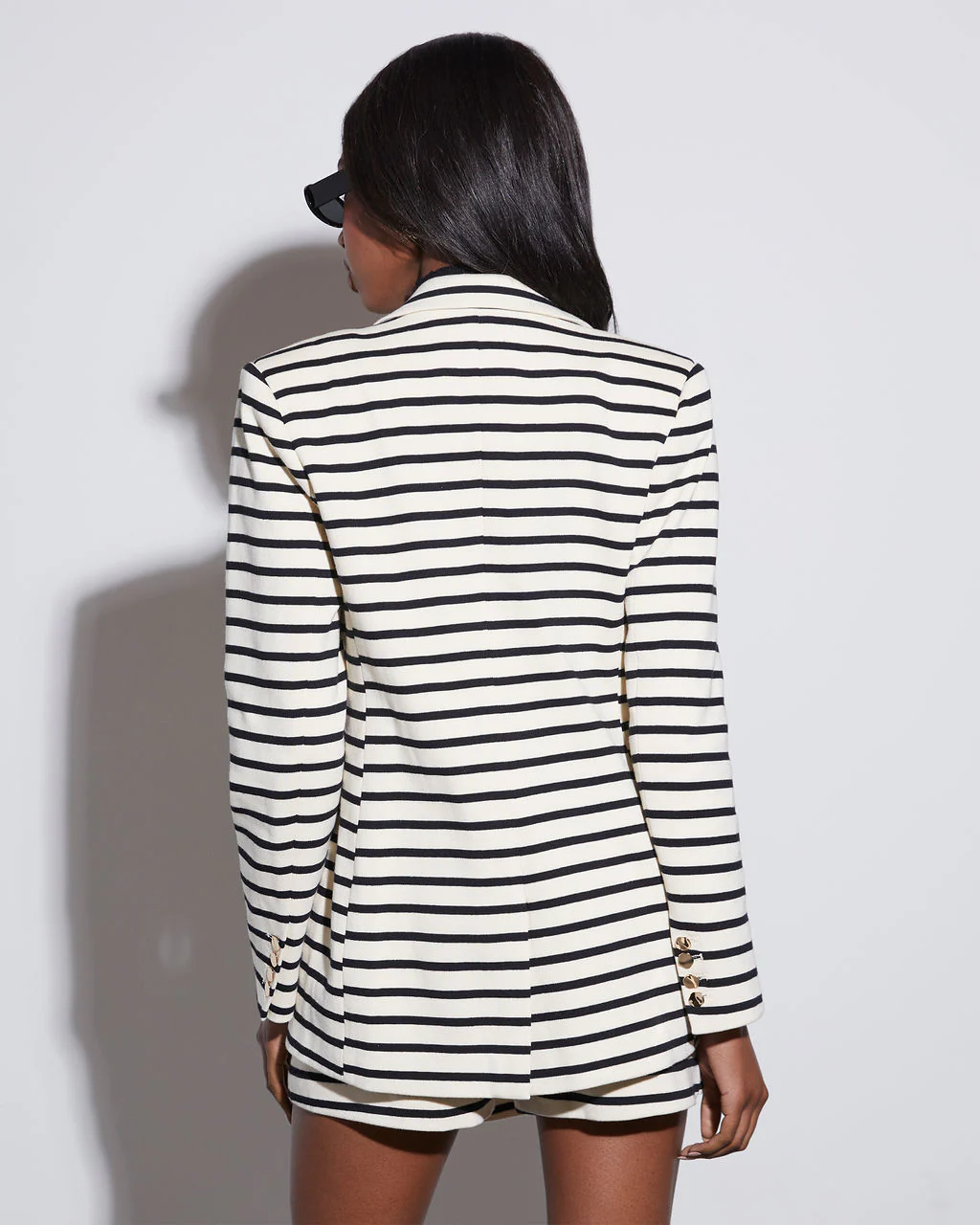 Corporate Couture Striped Blazer - Image 5
