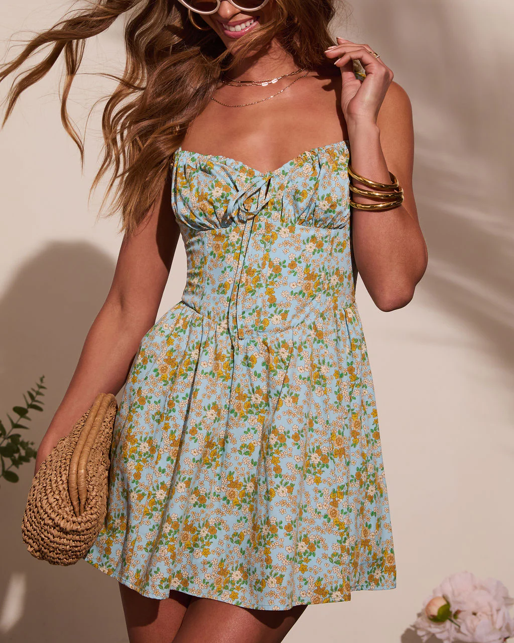Evena Floral Mini Dress - Image 18