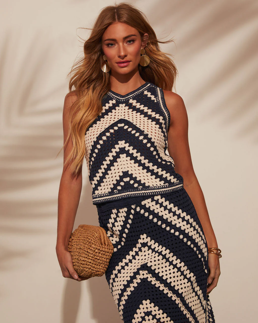 Costa Chic Fringe Crochet Maxi Skirt - Image 6