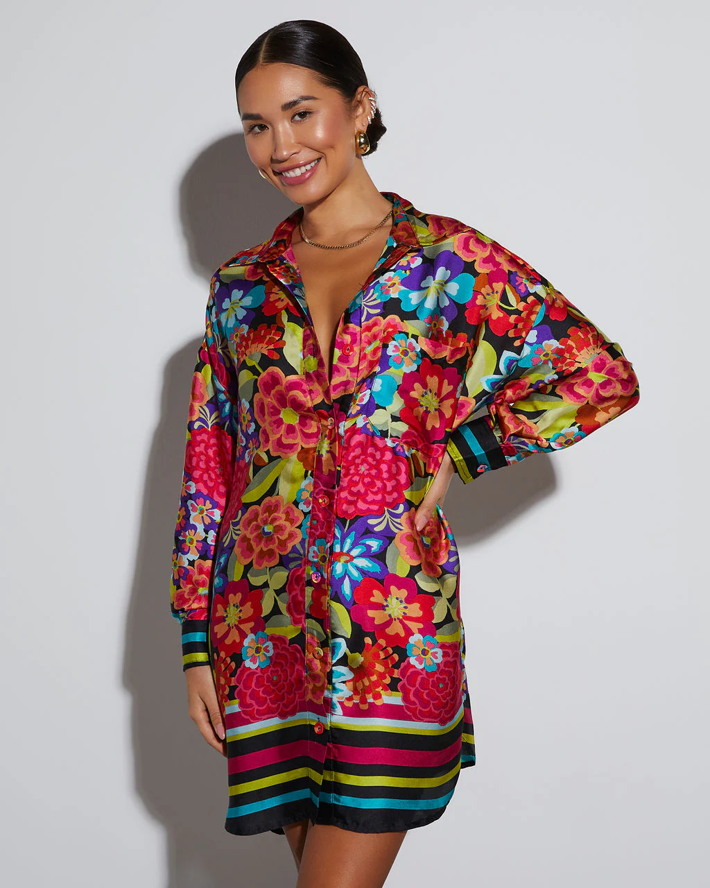 Coveted Button Down Shirt Dress - Image 23