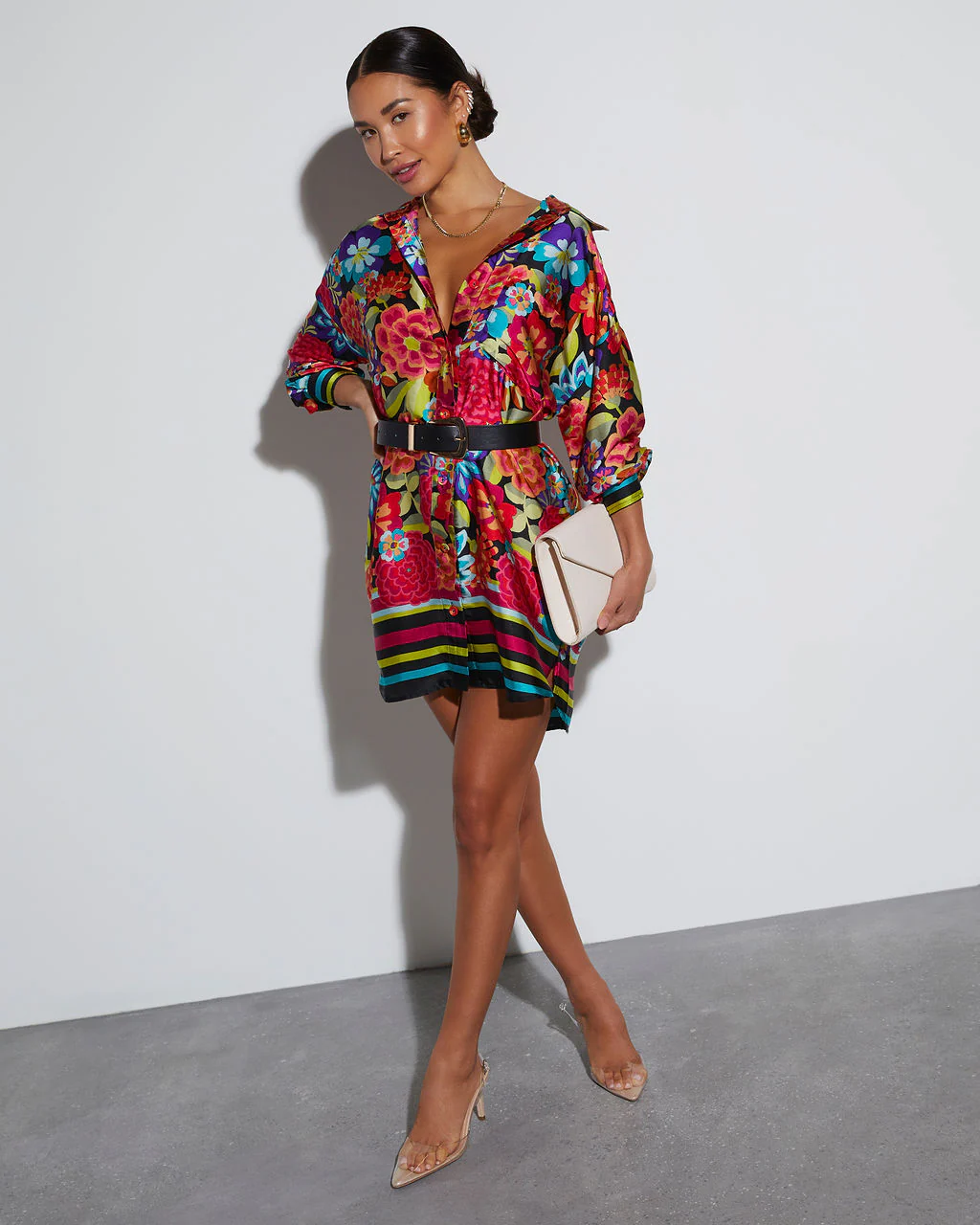 Coveted Button Down Shirt Dress - Image 24