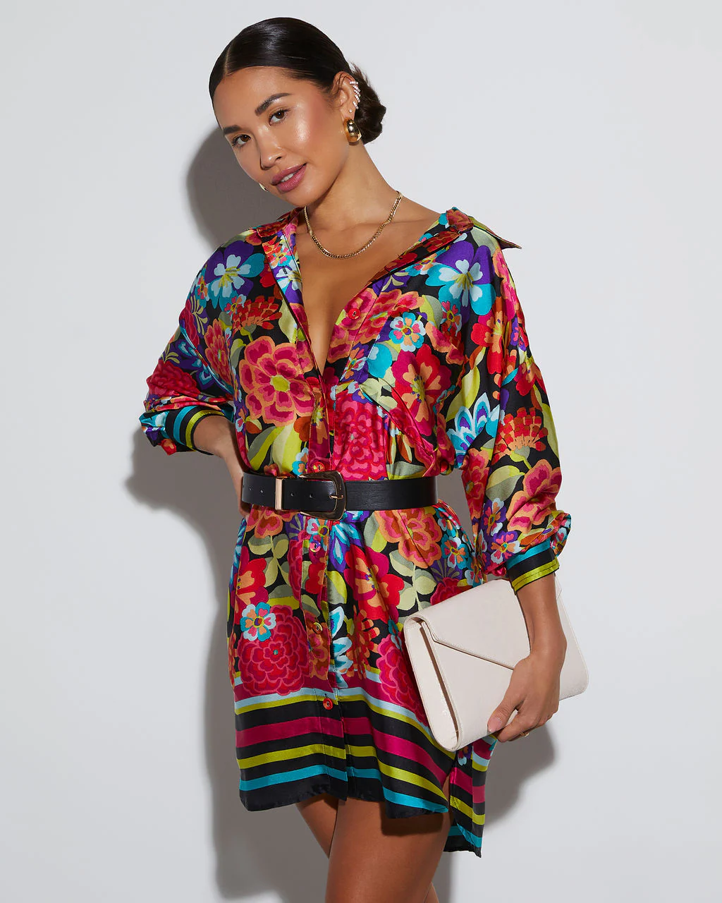 Coveted Button Down Shirt Dress - Image 26