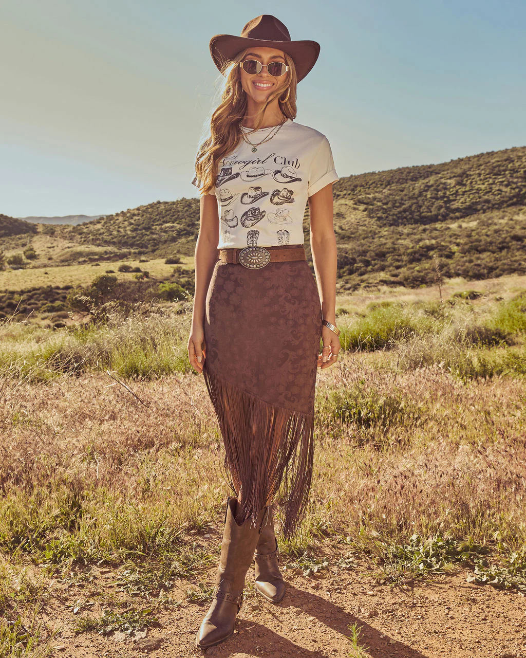 Cowgirl Club Graphic Short Sleeve Graphic Tee - Image 2