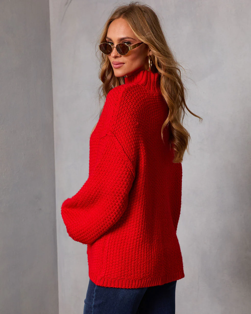 Cozy Slay Knit Mock Neck Sweater - Image 10