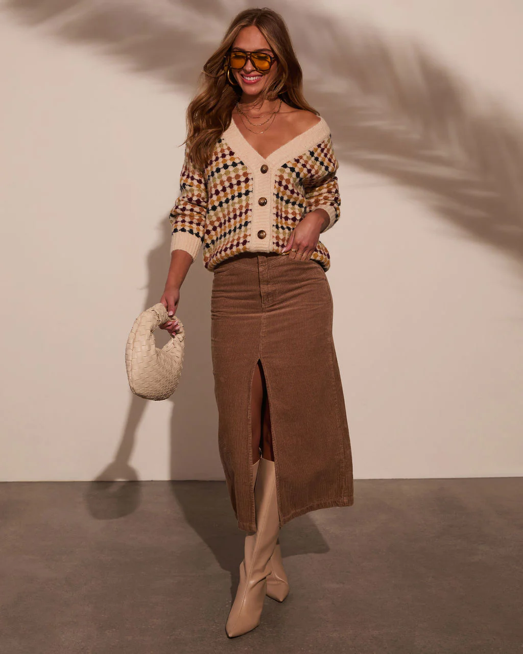 Cozy Up Abstract Knit Cardigan - Image 8