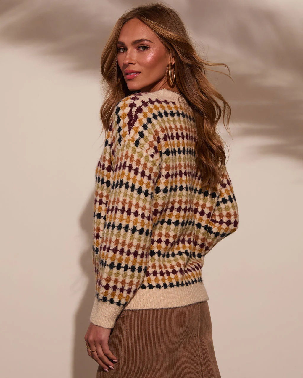 Cozy Up Abstract Knit Cardigan - Image 9
