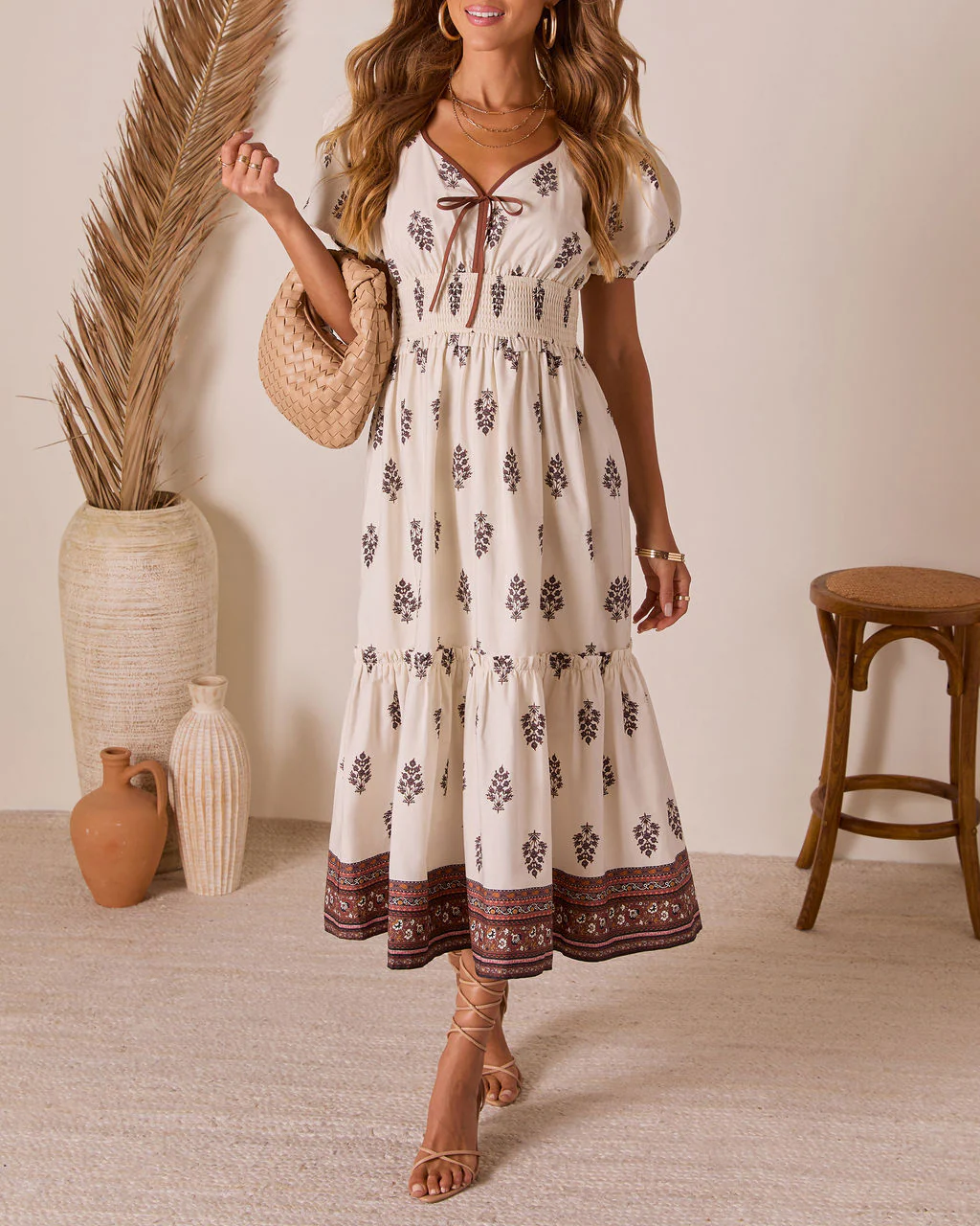 Creslen Fit And Flare Midi Dress - Image 5