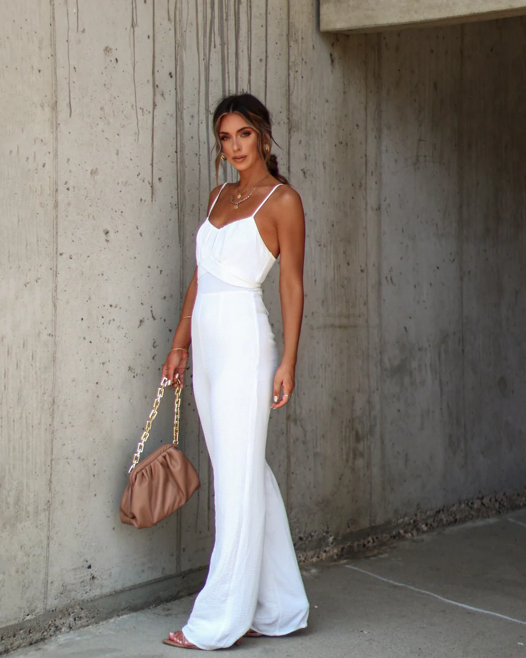 Crete Ruched Sleeveless Pocketed Jumpsuit - Image 4