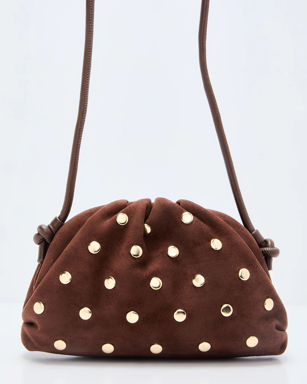 Crisetta Suede Studded Crossbody Bag - Image 3