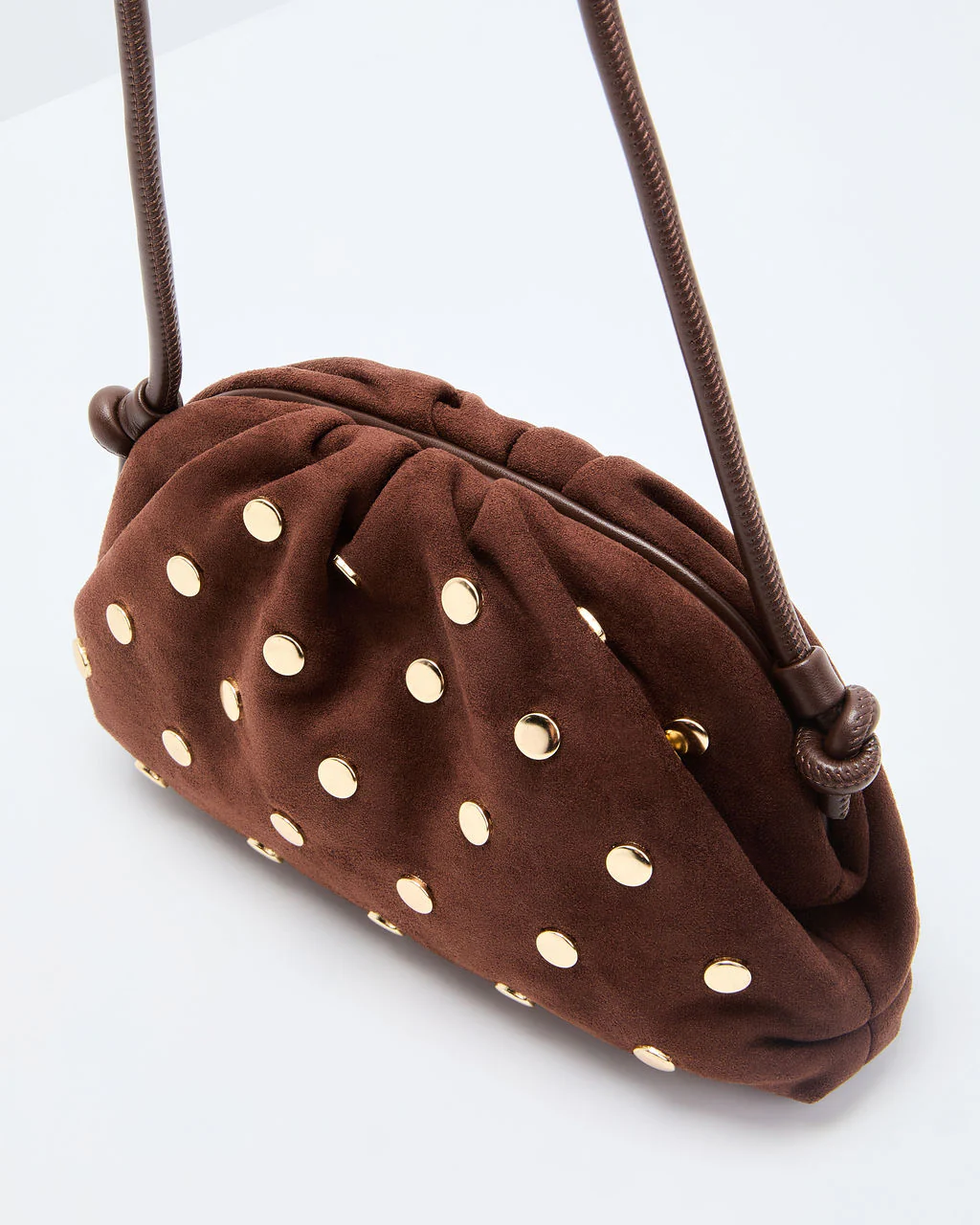 Crisetta Suede Studded Crossbody Bag - Image 6