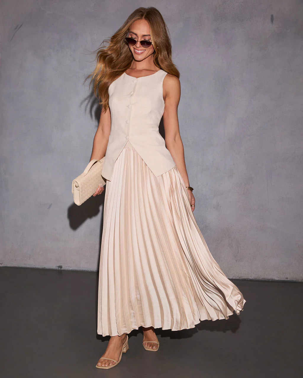 Cristina Button Down Vest Top - Image 2