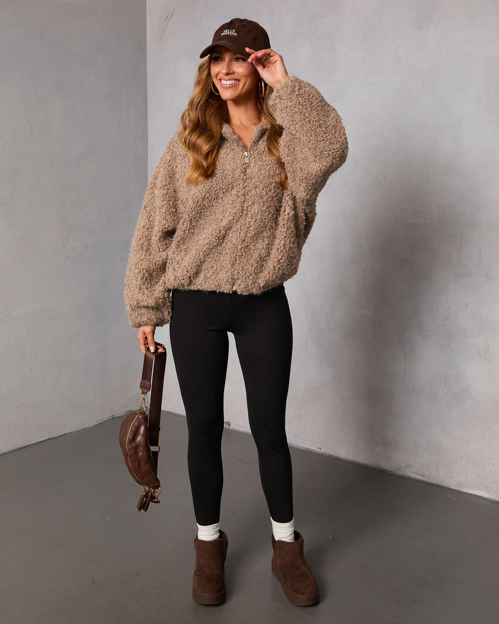 Cuddle Crest Teddy Bomber Jacket - Image 2