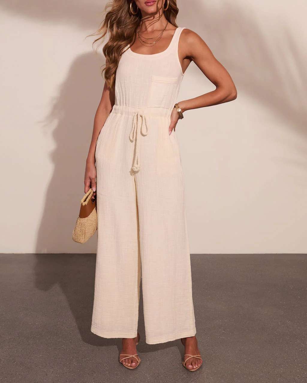 Daily Muse Drawstring Waist Jumpsuit - Image 5