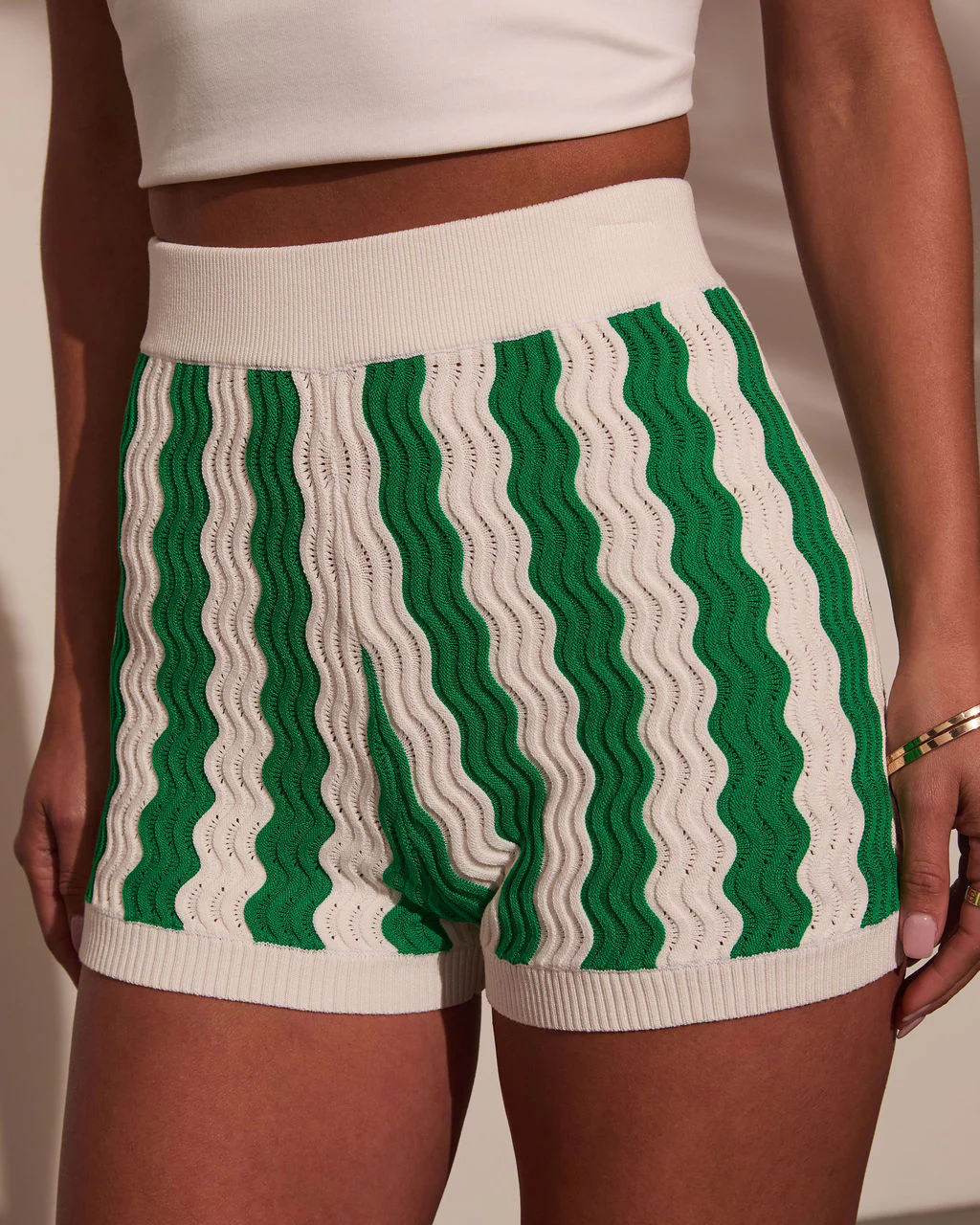 Dakota Wavy Stripe Shorts - Image 3
