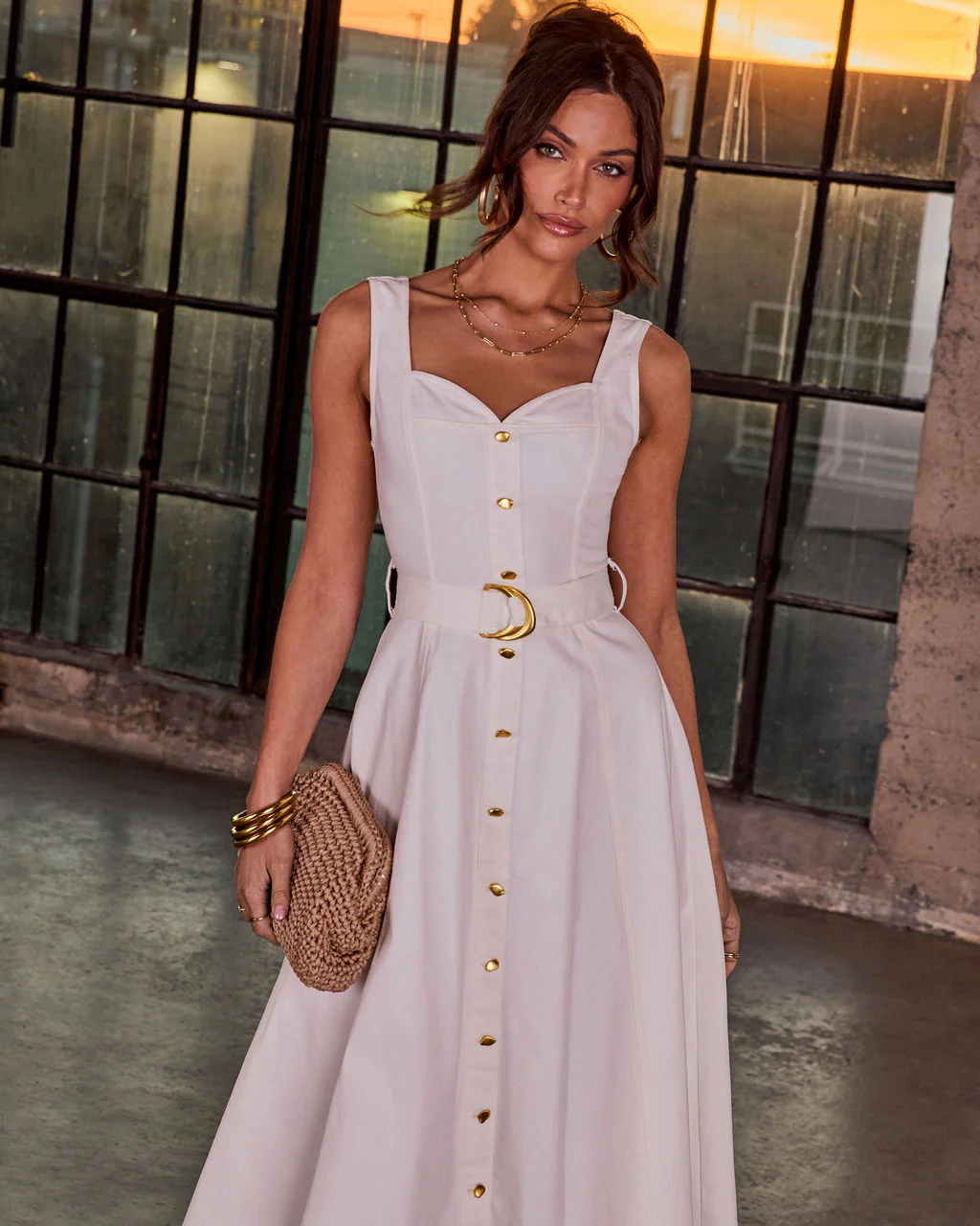 Dawn Notebook Belted Midi Dress - Image 2