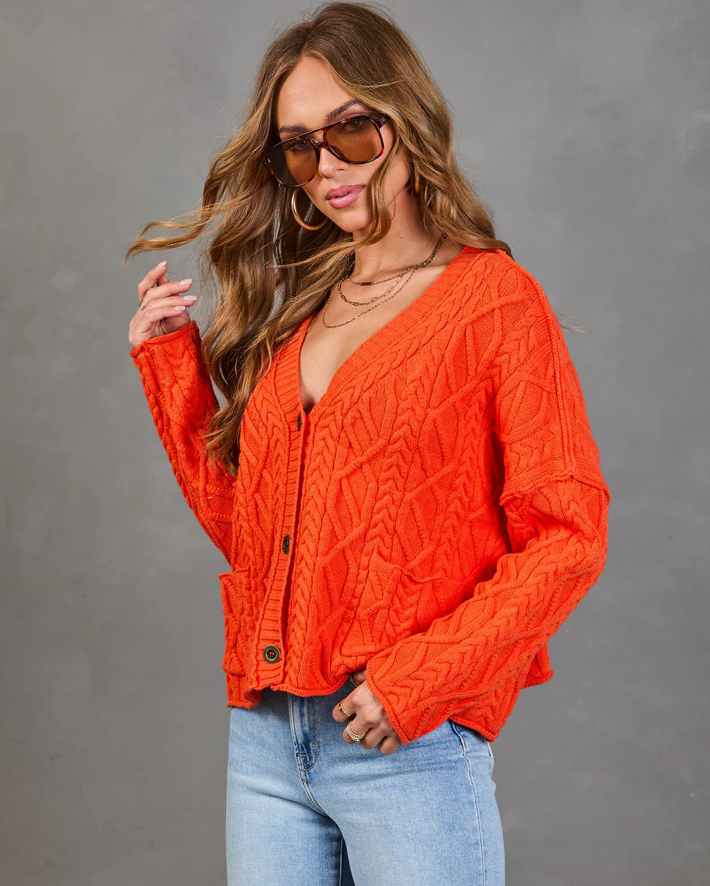 Daydream Lane Cable Knit Cardigan - Image 3