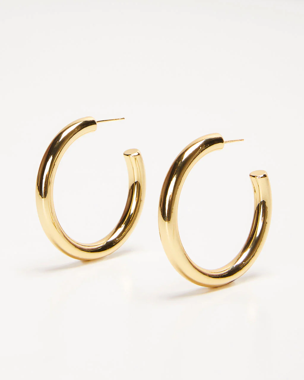Deanna Chunky Large Hoop Earrings - Image 2