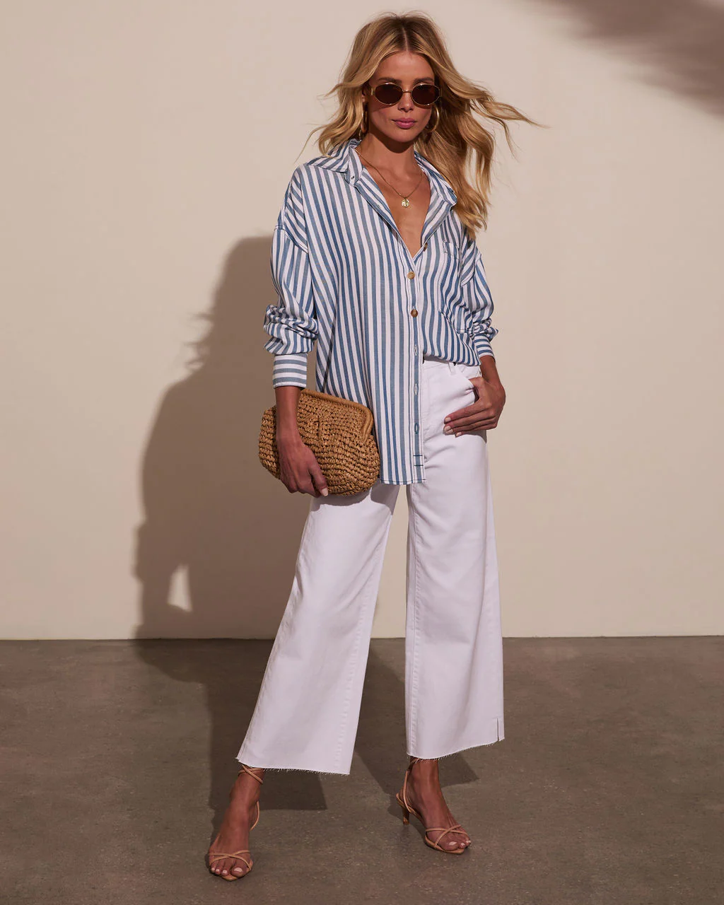 Declan Striped Button Down Top - Image 2