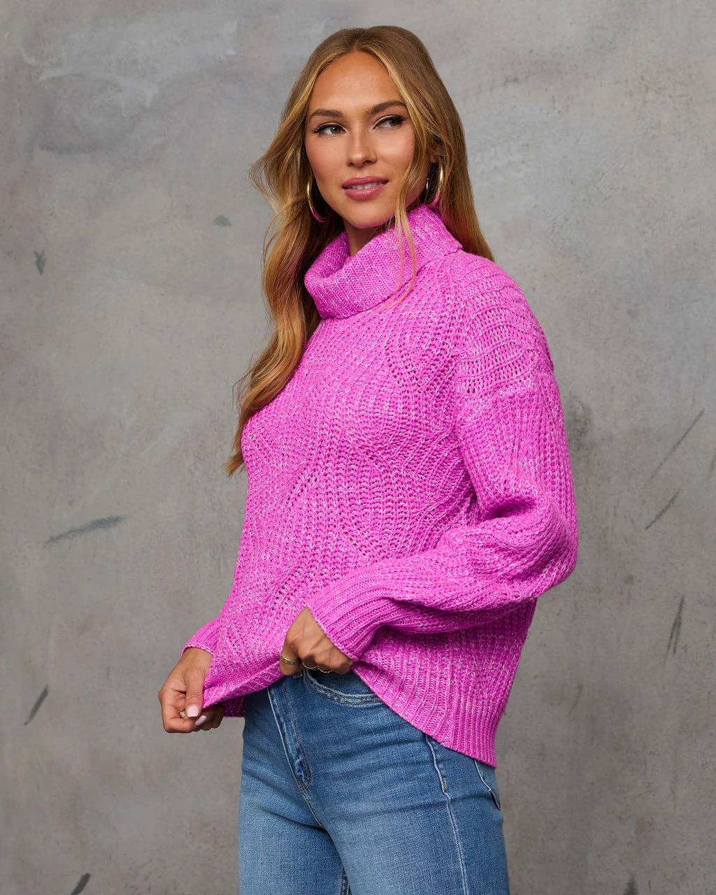 Deidra Chunky Turtleneck Sweater - Image 3