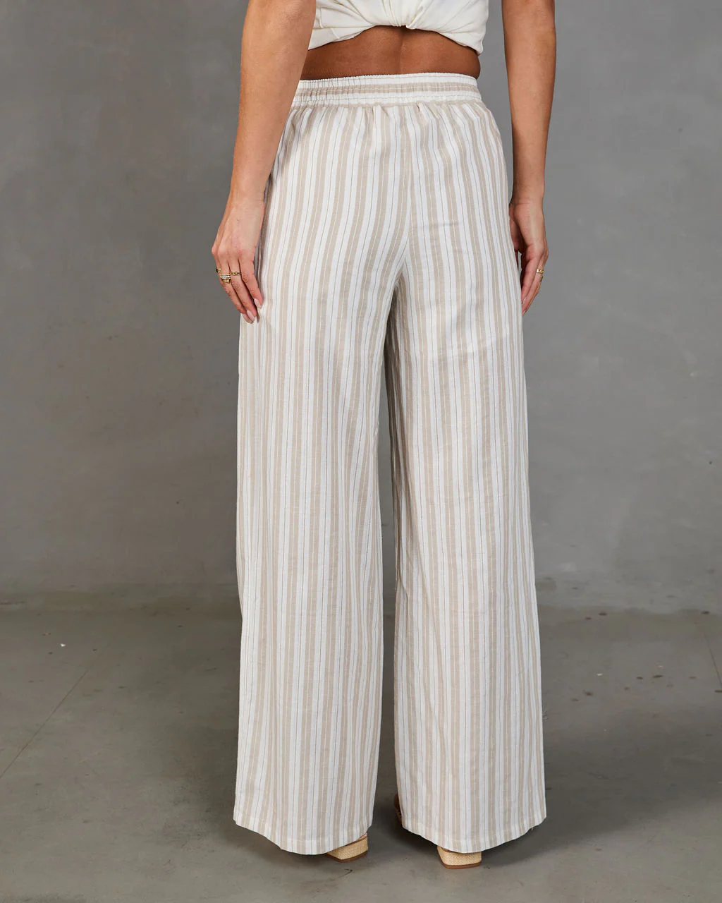 Delicate Balance Striped Drawstring Pants - Image 4