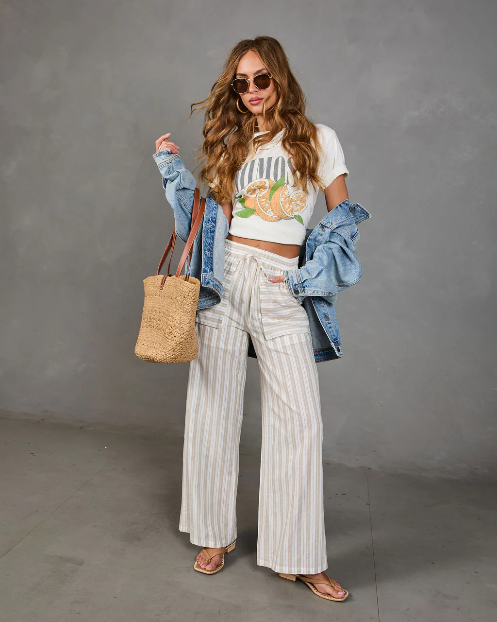 Delicate Balance Striped Drawstring Pants - Image 5