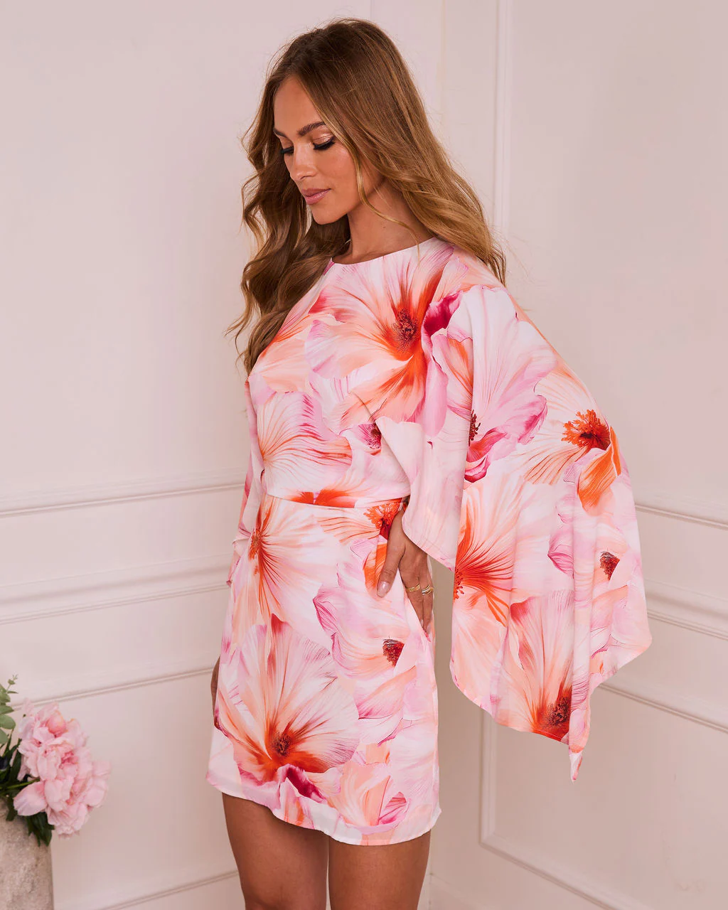 Deliliah Floral Print Mini Dress - Image 3