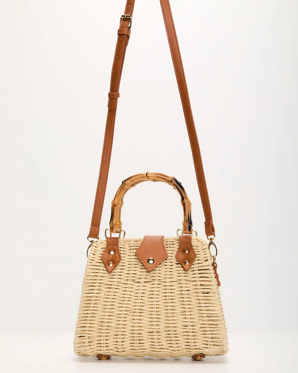Denah Straw Top Handle Bag - Image 2