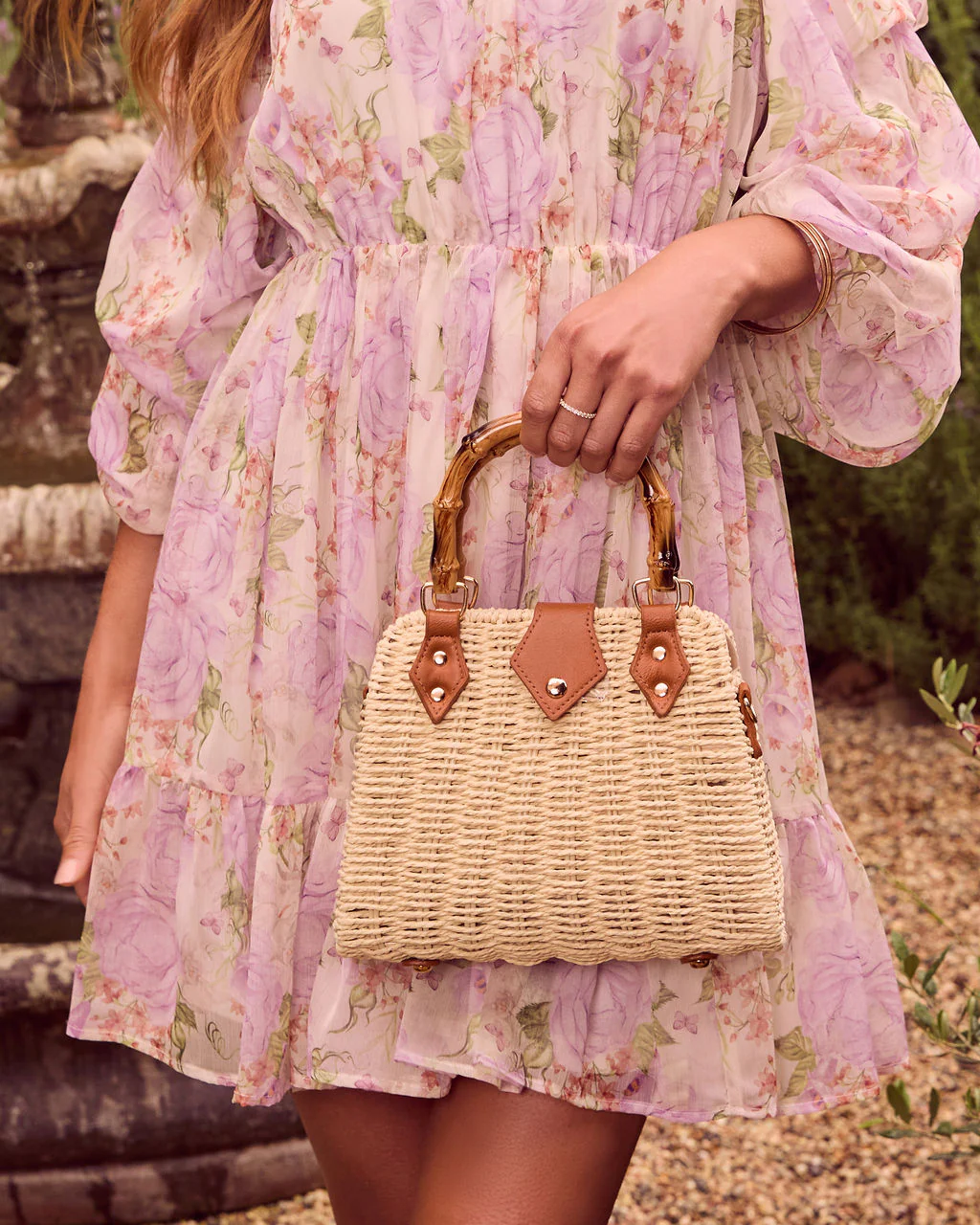 Denah Straw Top Handle Bag - Image 4
