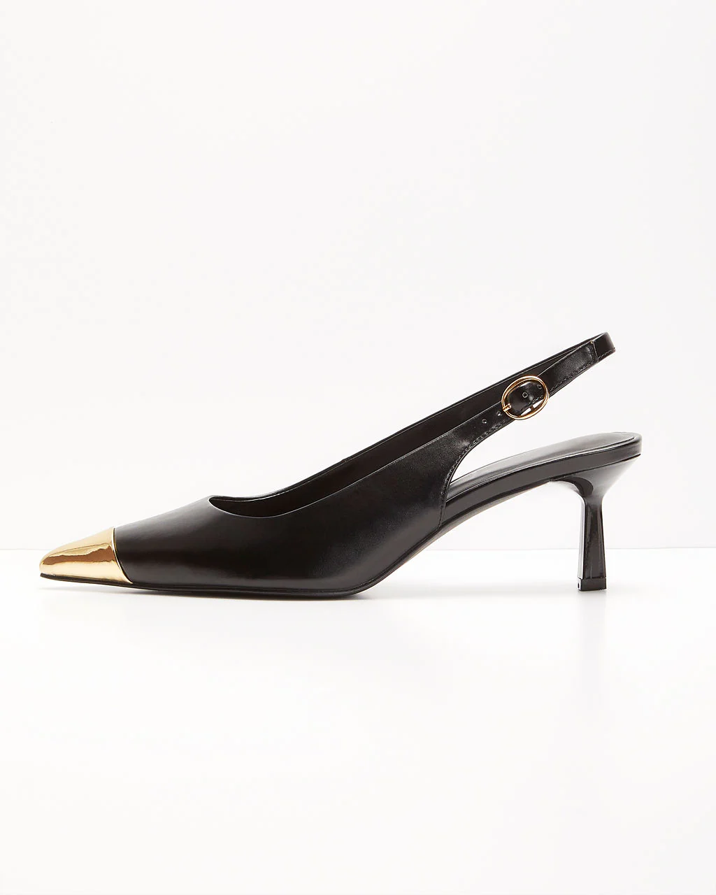 Denzel Metallic Tip Slingback Heels - Image 3