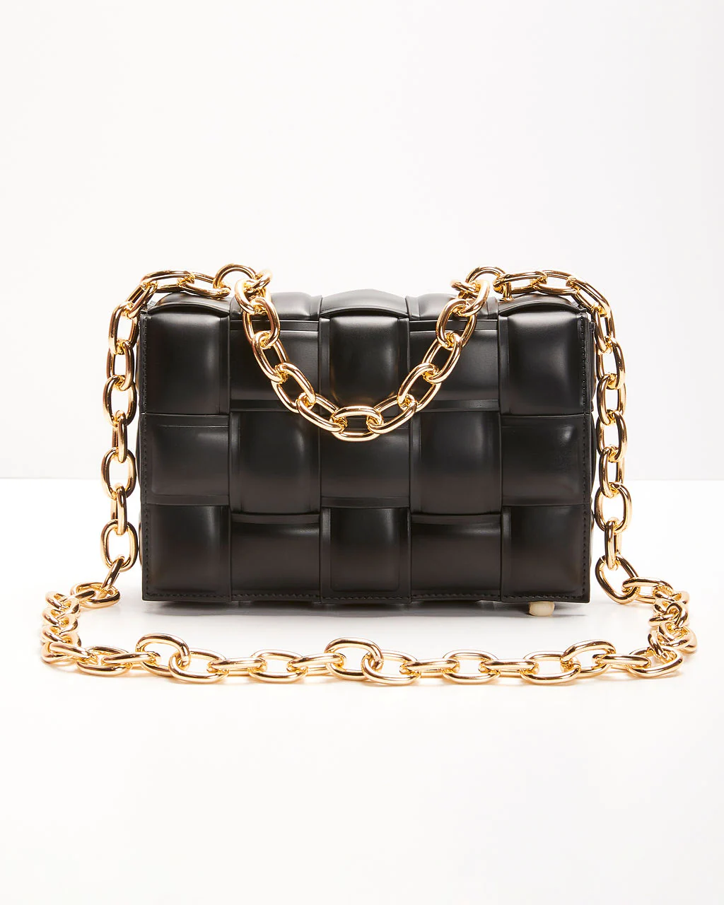 Desire Padded Woven Chain Handbag - Image 6