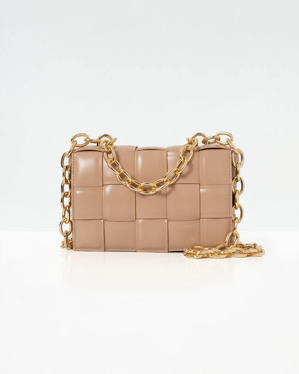 Desire Padded Woven Chain Handbag - Image 9