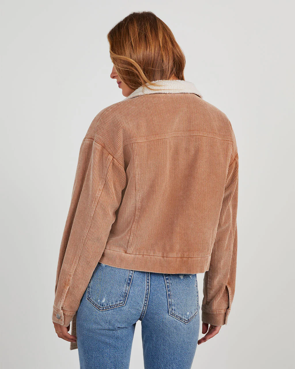 Devyn Corduroy Sherpa Moto Jacket - Image 4