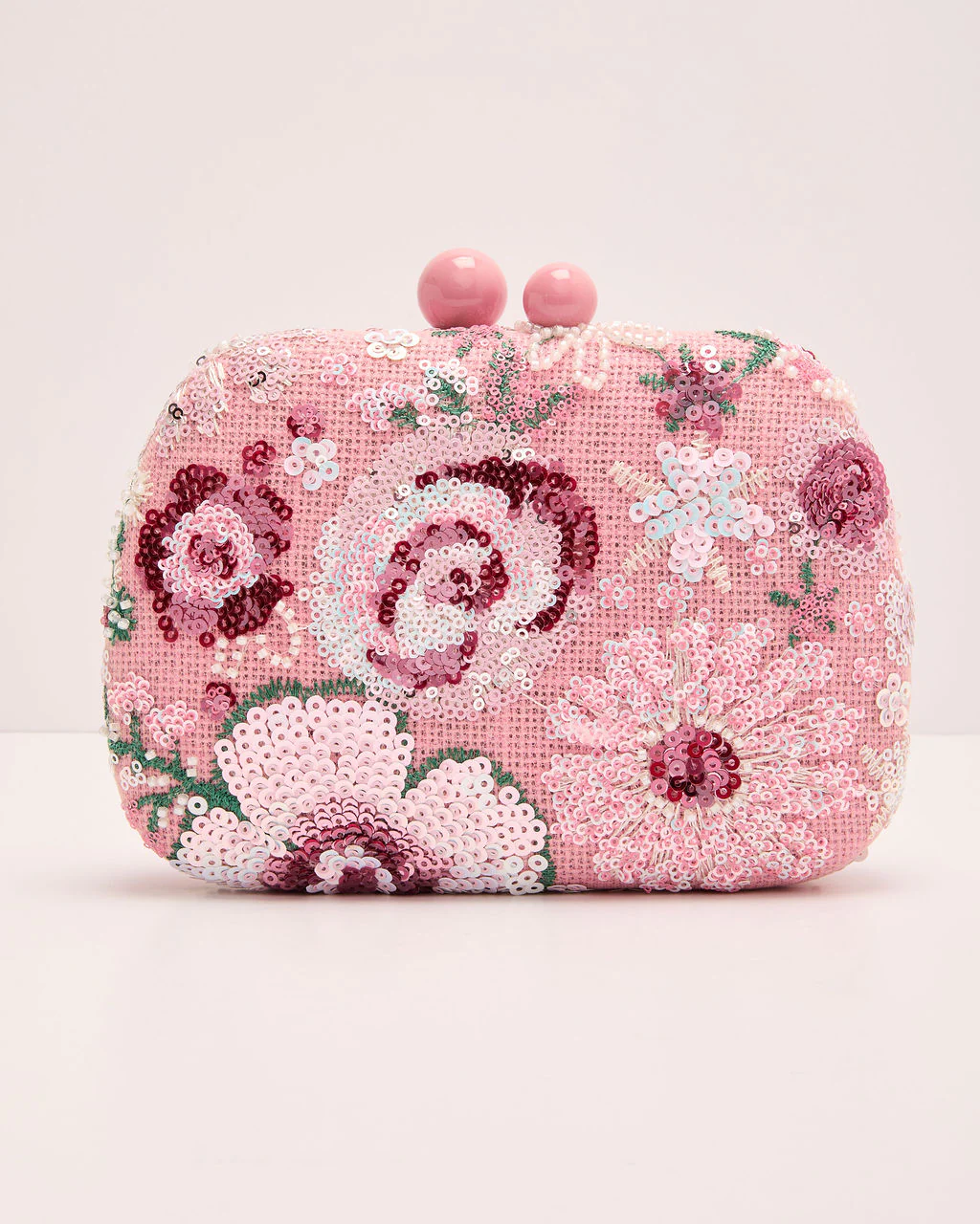 Dewy Garden Floral Sequin Clutch - Image 9