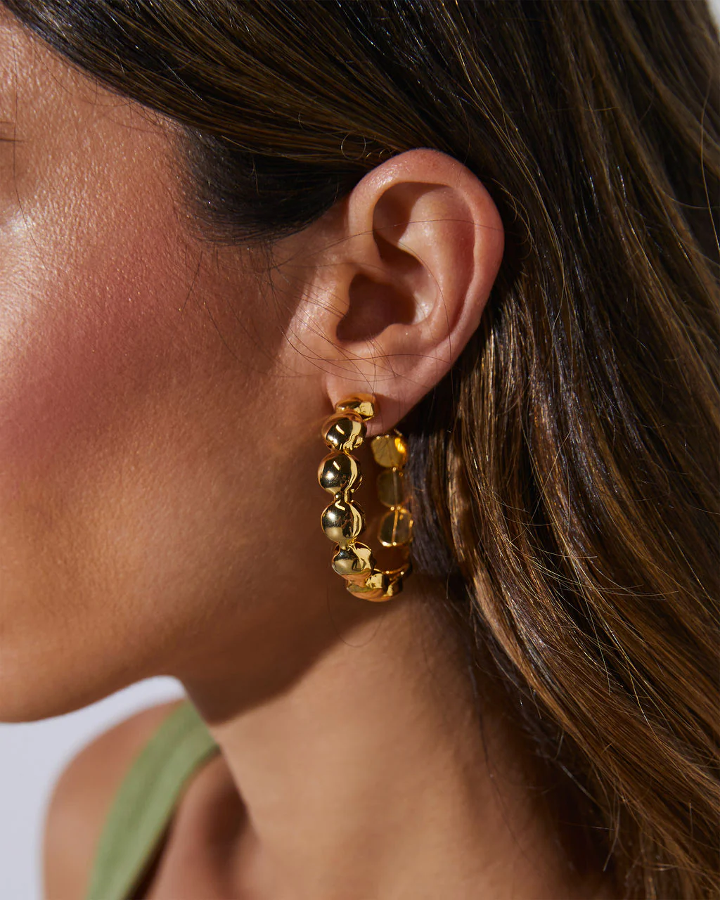 Dilara Bubble Hoop Earrings - Image 3