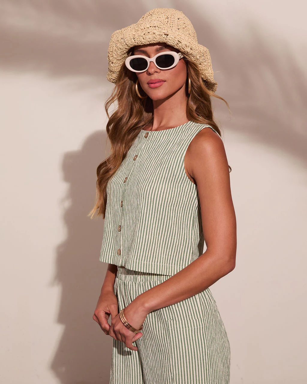 Dockside Days Striped Sleeveless Top - Image 3