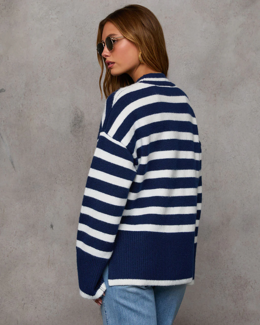 Dont Mind Me Striped Knit Sweater - Image 10