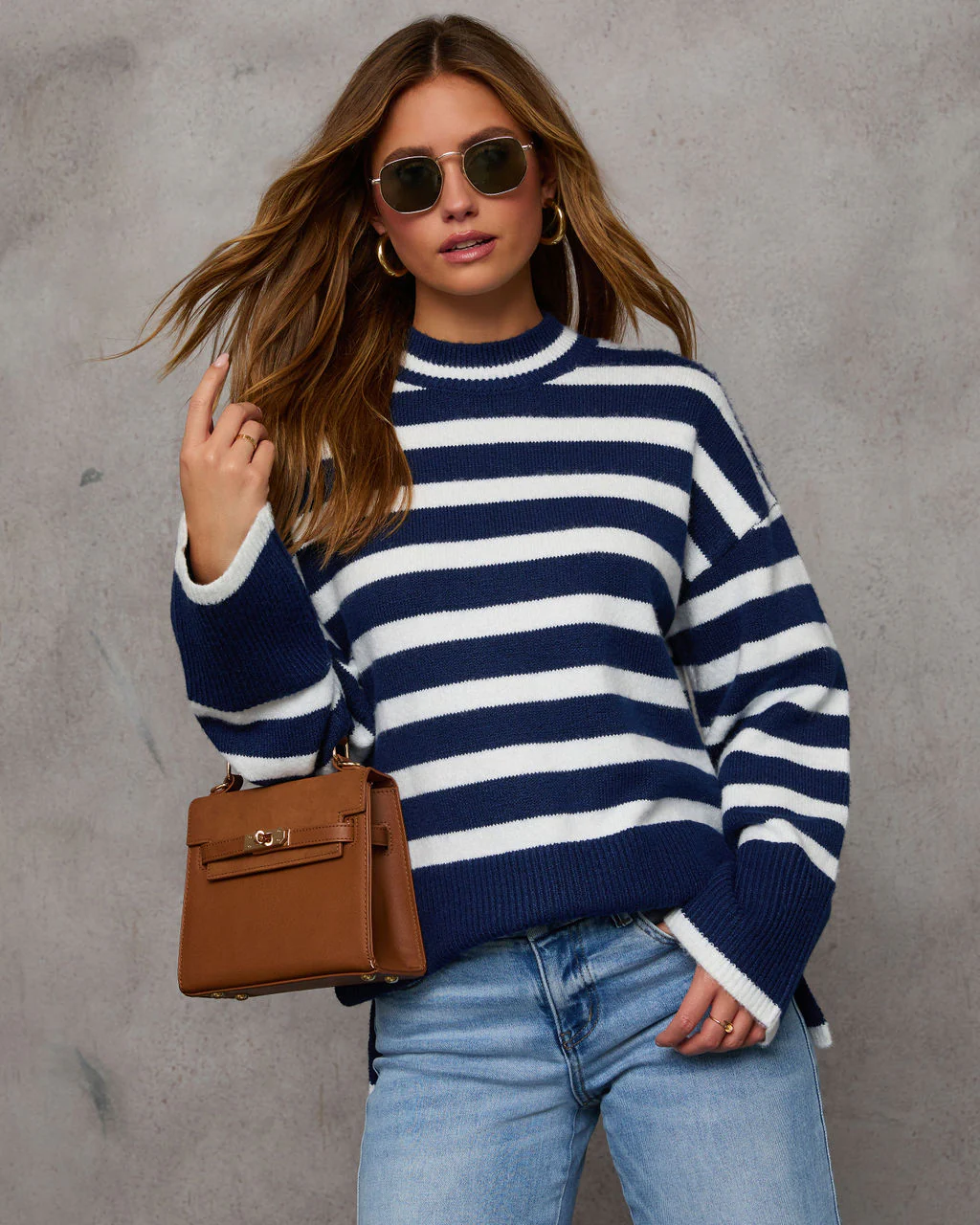 Dont Mind Me Striped Knit Sweater - Image 12