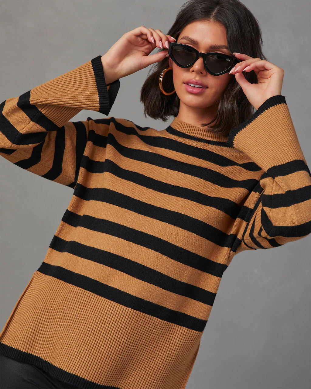 Dont Mind Me Striped Knit Sweater - Image 13