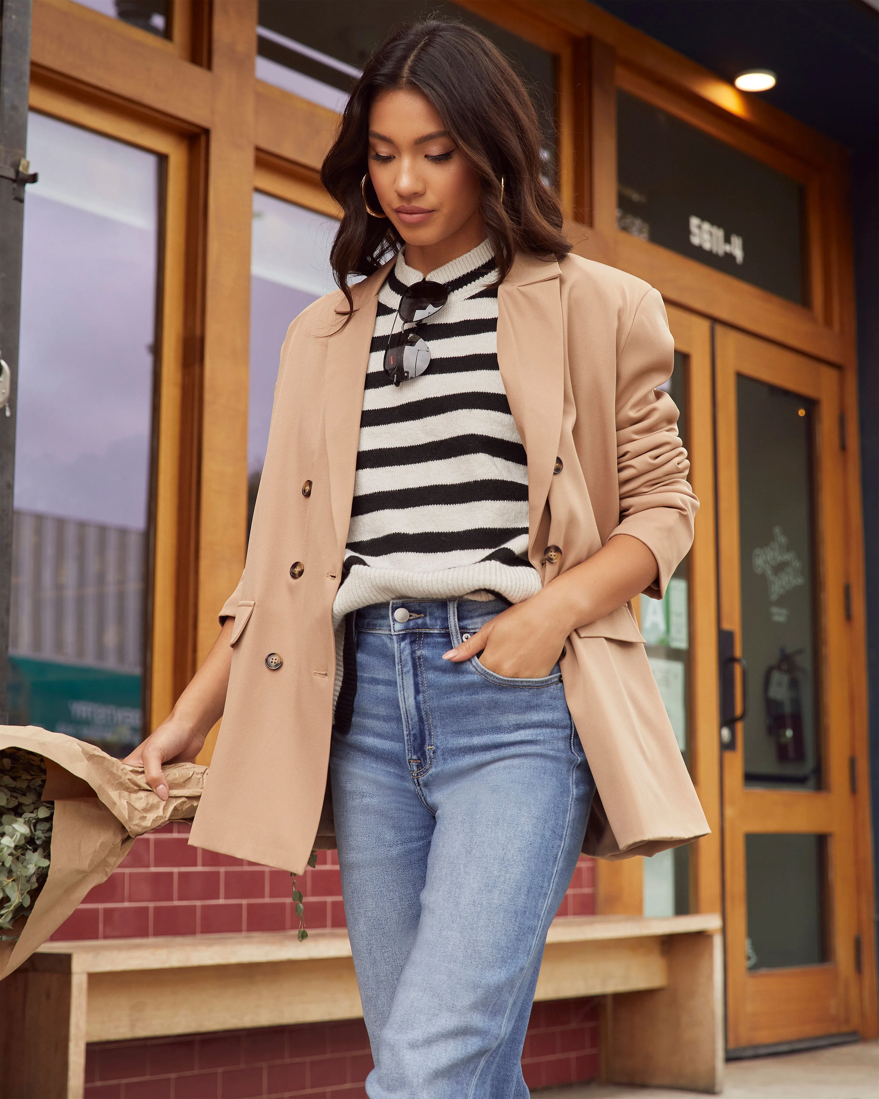 Dont Mind Me Striped Knit Sweater - Image 5