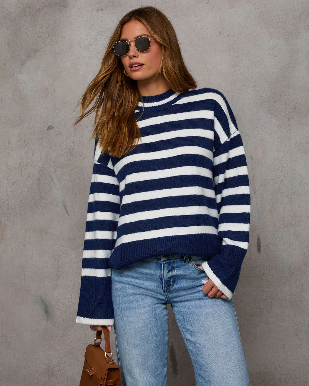Dont Mind Me Striped Knit Sweater - Image 7