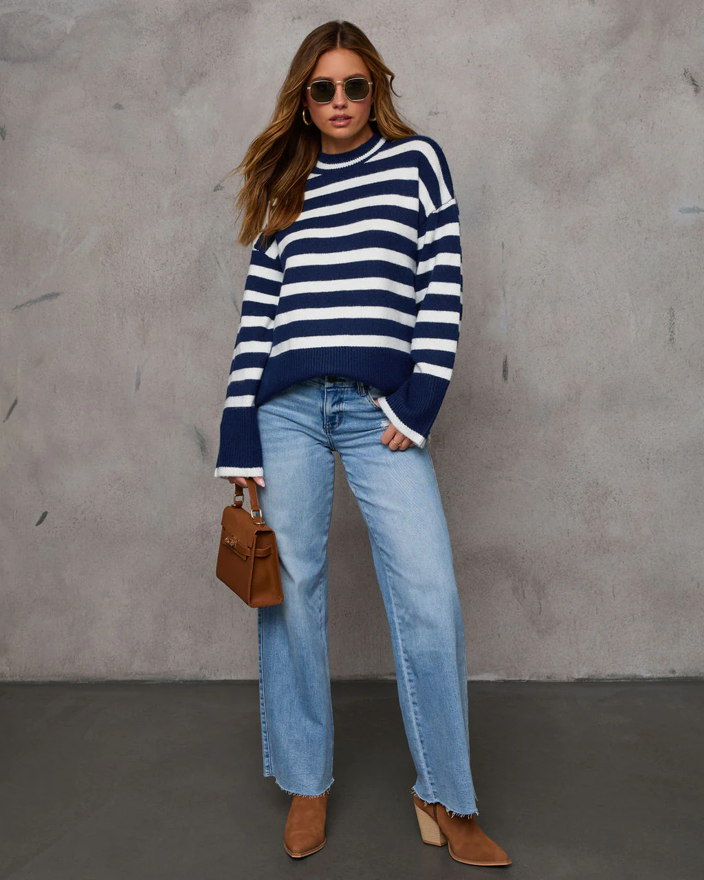 Dont Mind Me Striped Knit Sweater - Image 8