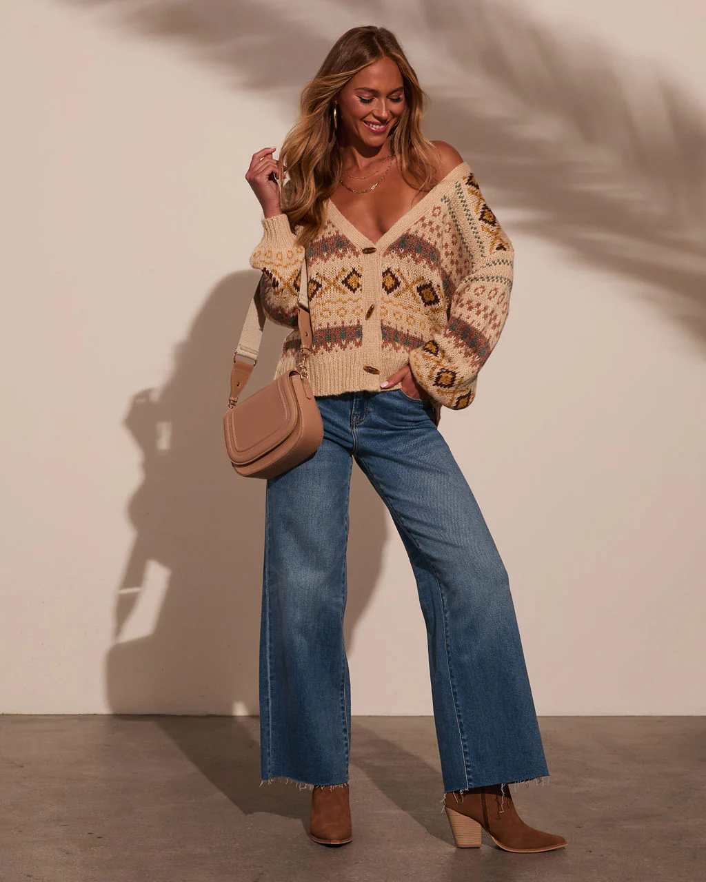 Dream Maker Abstract Knit Cardigan - Image 2