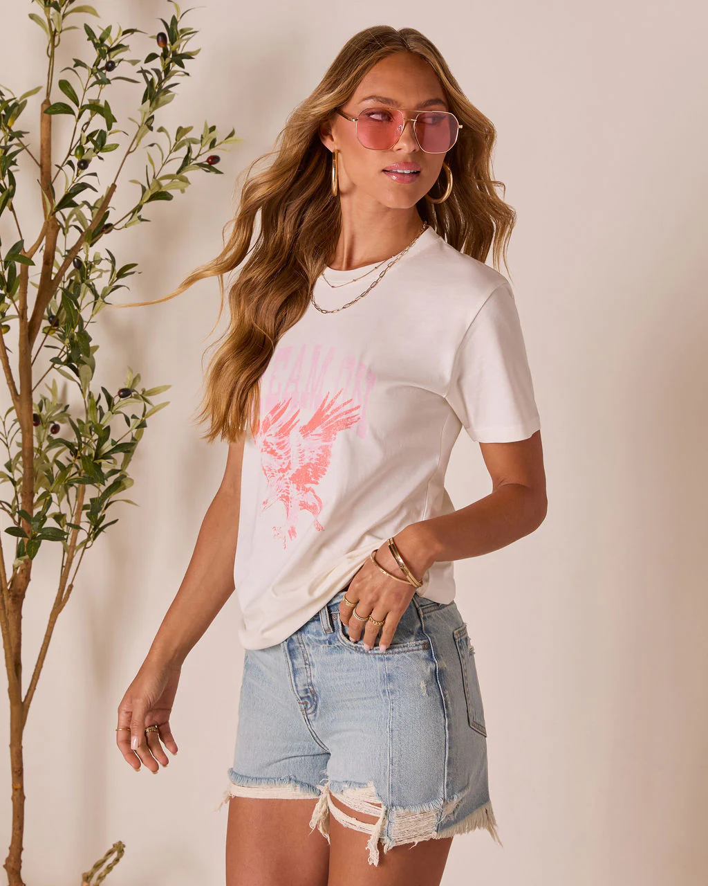 Dream On Short Sleeve Graphic Tee - Image 3