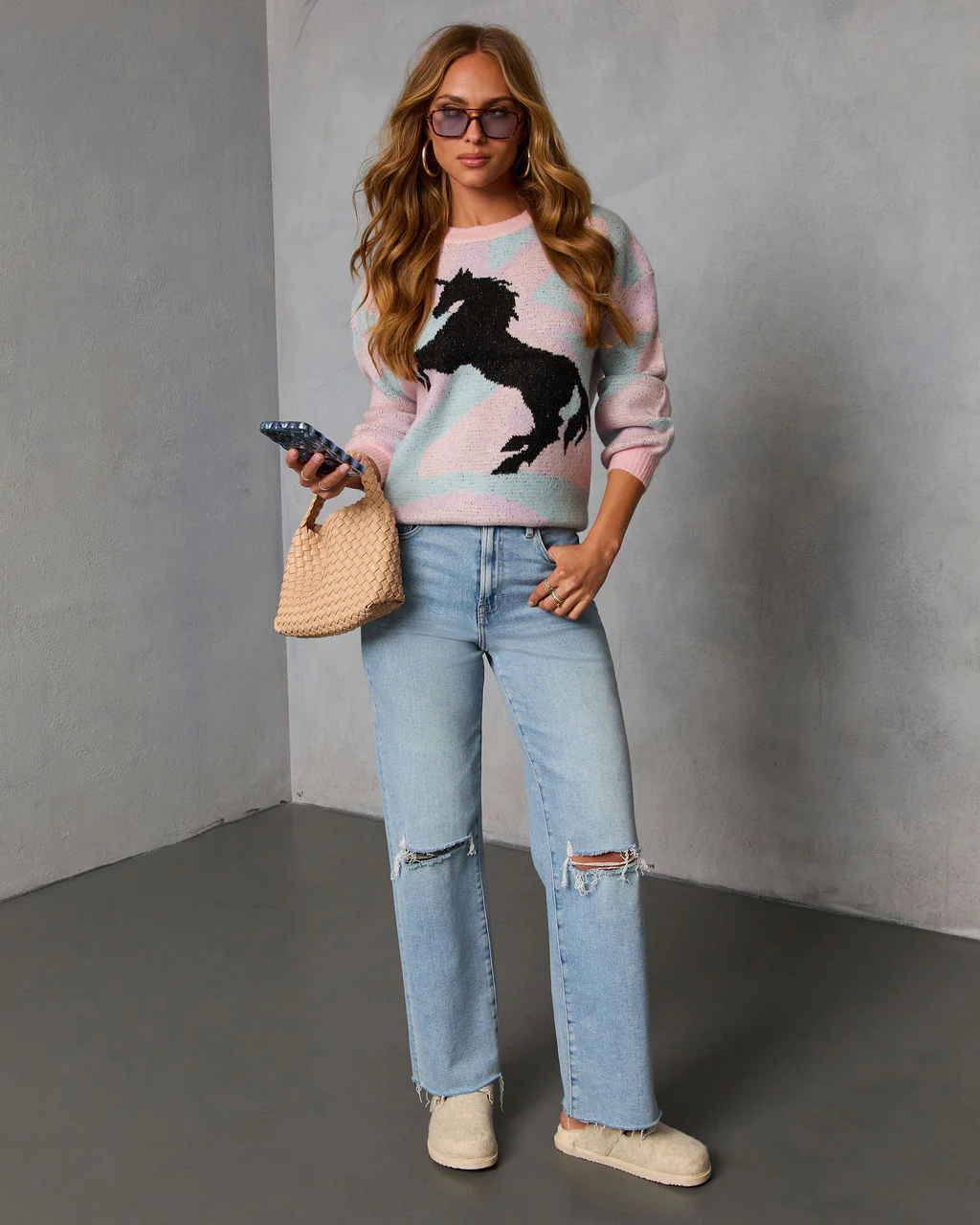 Dream Play Unicorn Graphic Sweater - Image 2