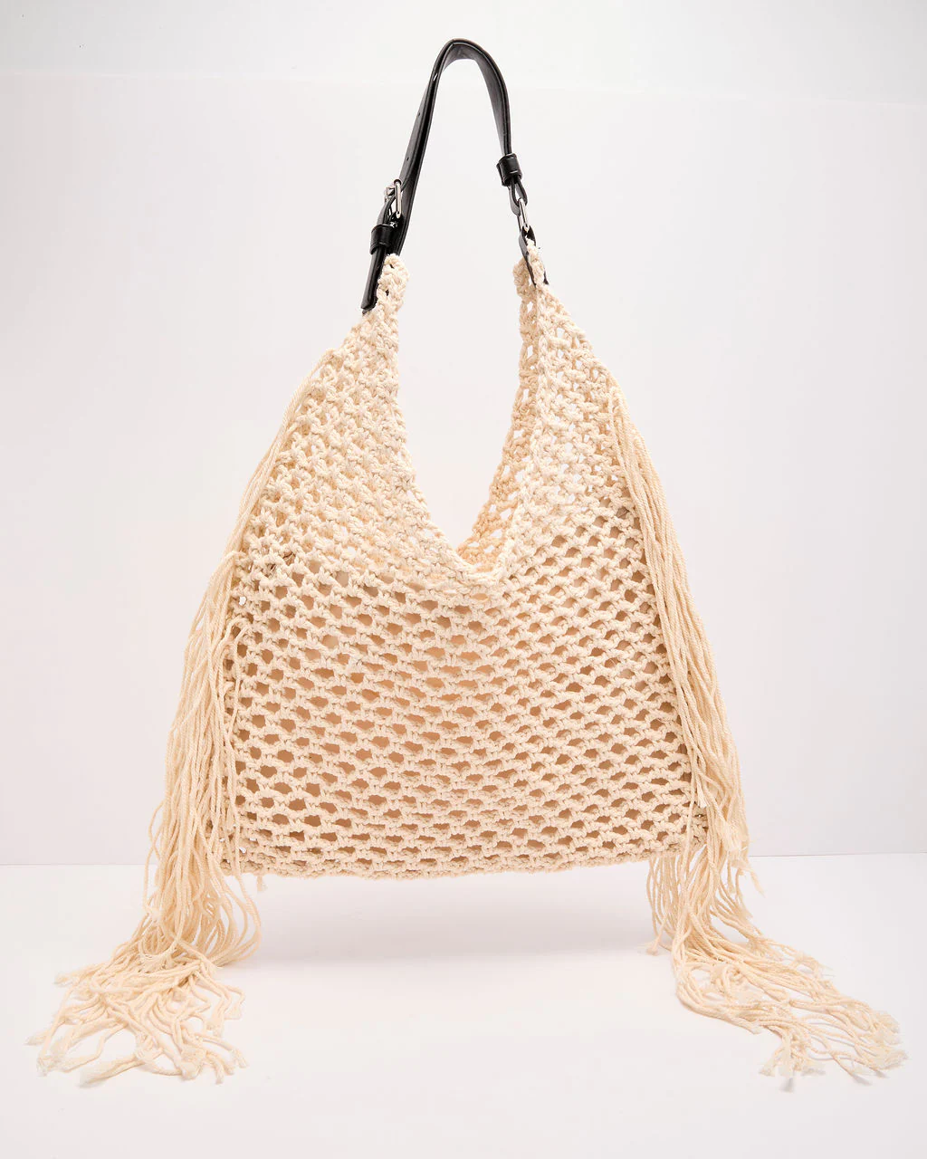 Dreamy Cove Crochet Fringe Tote Bag - Image 2